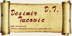 Desimir Tucović vizit kartica